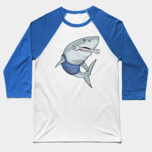 Shark Mechanic Tool Baseball T-Shirt